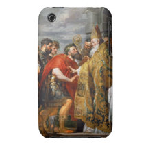 St Ambrose och kejsare Theodosius Paul Rubens iPhone 3 Case