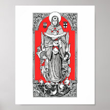 St Anthony av Padua 8" x 10" tryck Affischer
