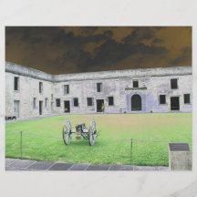 St Augustine fort som jag solarized Custom Flyer