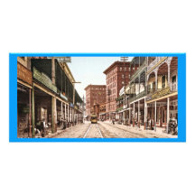 St Charles gata New Orleans 1900 Anpassingsbara Fotokort