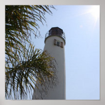 St George ö, tryck för Fl Lighhouse Affischer
