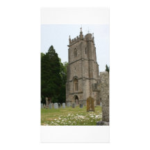 St Giles kyrktar, Bradford på Tone, Somerset, UK Skräddarsydda Fotokort