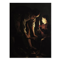 St Joseph snickaren, c.1640 Vykort