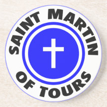St Martin av Tours Underlägg För Glas