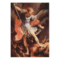 St Michael ärkeängelbönkortet Visitkort