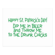 St patricks day doppar mig i öl vykort
