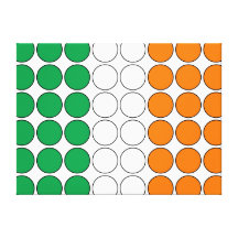 St patrick's day för flickor: Irländsk flaggapolka Canvasdukar Med Gallerikvalitet