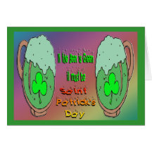 St patrick's day görar grön öl hälsnings kort