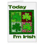 St patricks day i dag mig förmiddagirländare hälsningskort