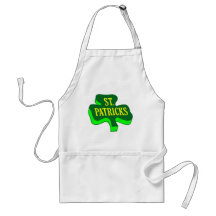 St patricks day (klöver) förkläde