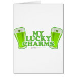 St patrick's day min lyckliga berlock hälsningskort