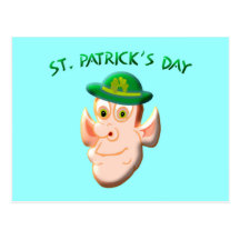 St. Patricks Day Postkarte