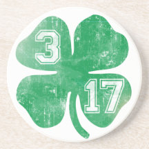 St patricks daykustfartyg för Shamrock 3/17 Dryck Underlägg