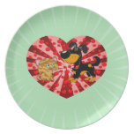 St. Valentin dag Tallrik