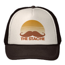 Stache den Retro designen Baseball Hat