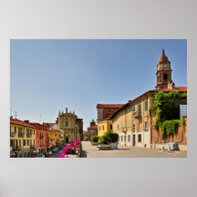 Stad av behån, Piedmont italienaffisch