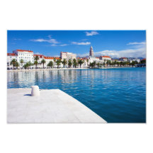 Stad av splittring i Kroatien Fotokonst