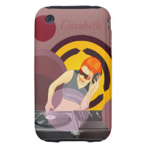 Stads- damDeeJaypersonlig Tough iPhone 3 Cases