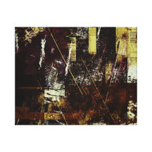 Stads- flykt sträckta canvas tryck
