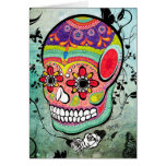 Stads- kort för Muerte day of the deadillustration