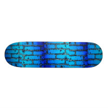 Stads- Skateboard för tegelsten (elektrisk blått)