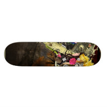 Stads- vektor skateboard deck