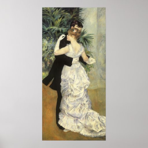 Stadsdans vid Renoir, vintageImpressionismkonst Affischer
