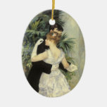 Stadsdans vid Renoir, vintageImpressionismkonst Julgransdekorationer