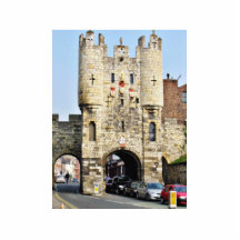 Stadsgrind i York i norr Yorkshire Photo Sculpture