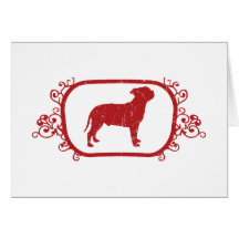 Staffordshire tjurTerrier Hälsningskort