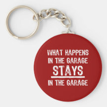 Stag i garage Keychain Nyckelring