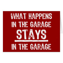 Stag i garagekortet