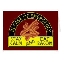 Staglugn, äter baconreceptkortet