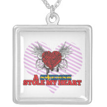 Stal svensken min hjärta halsband