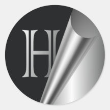 Stålsätta PeelMonogram "H ", Klistermärken