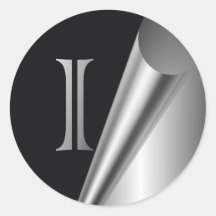 Stålsätta Peelmonogramen "mig ", Klistermärken