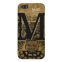 Stam- Aztec fodral för MonogrampersonligiPhone 5