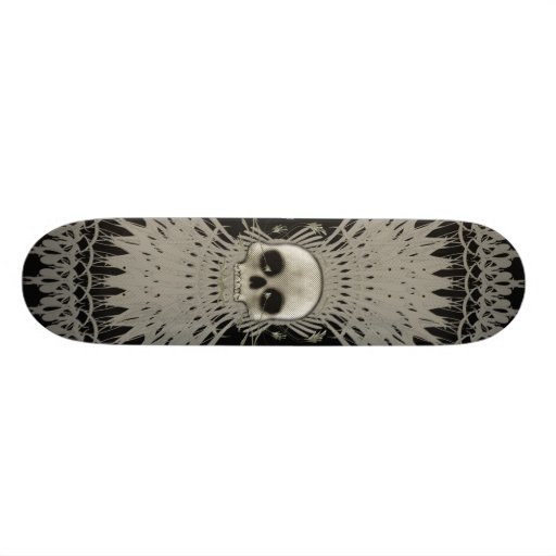 Stam- Fractaldesign för gotisk skalle: Skateboard 