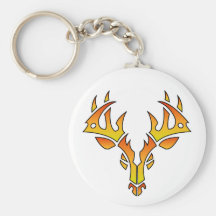 Stam- keychain för hjort (avfyra) nyckelringar