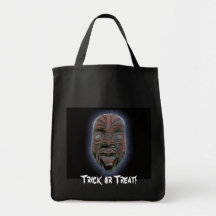 Stam- maskera den Halloween bus eller godis hänger Tygkasse