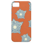 Stam- orange damastast mönster för Batikbohochic f iPhone 5 Cases