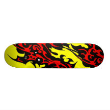 Stam- röd och svart) Collage för tatueringblad ( Skate Decks