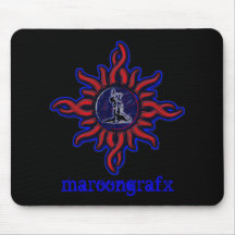 Stam- rödbruna Mousepad Musmattor