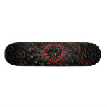 Stam- skalle och svärdgrafikskateboard