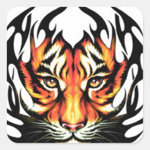 Stam- tiger klistermärken