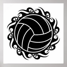 stam- volleyboll affisch