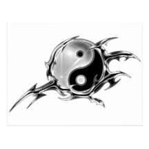 Stam- Yin Yang Vykort