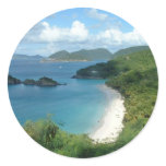 Stamfjärd, St John, USVI Runda Klistermärken