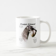 Standard Schnauzerhistoriedesign Kaffe Muggar