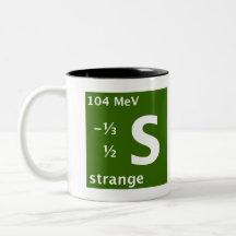 Standart modellera (den konstiga quarken) kaffe mugg